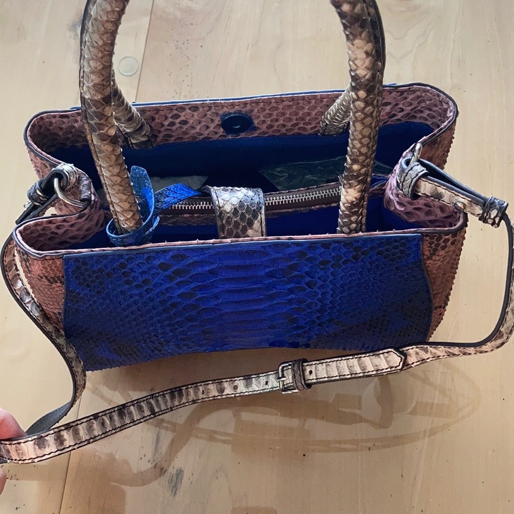 Python Skin Handbag/Shoulder Bag - image 2